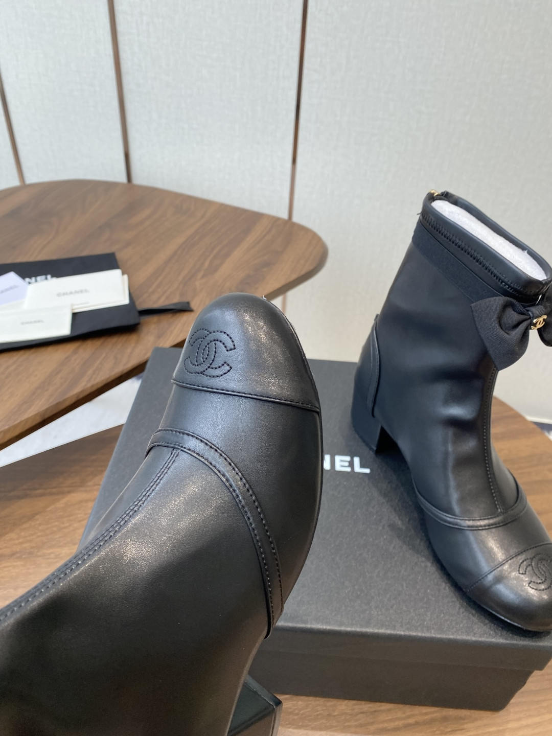 UA Chanel Short Boots 5cm Heel