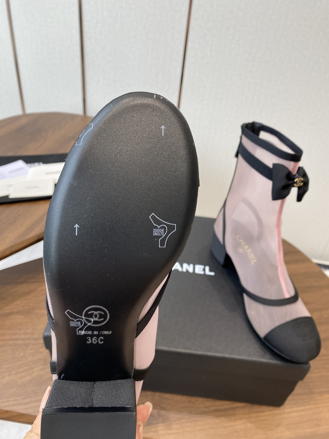 UA Chanel Short Boots 5cm Heel