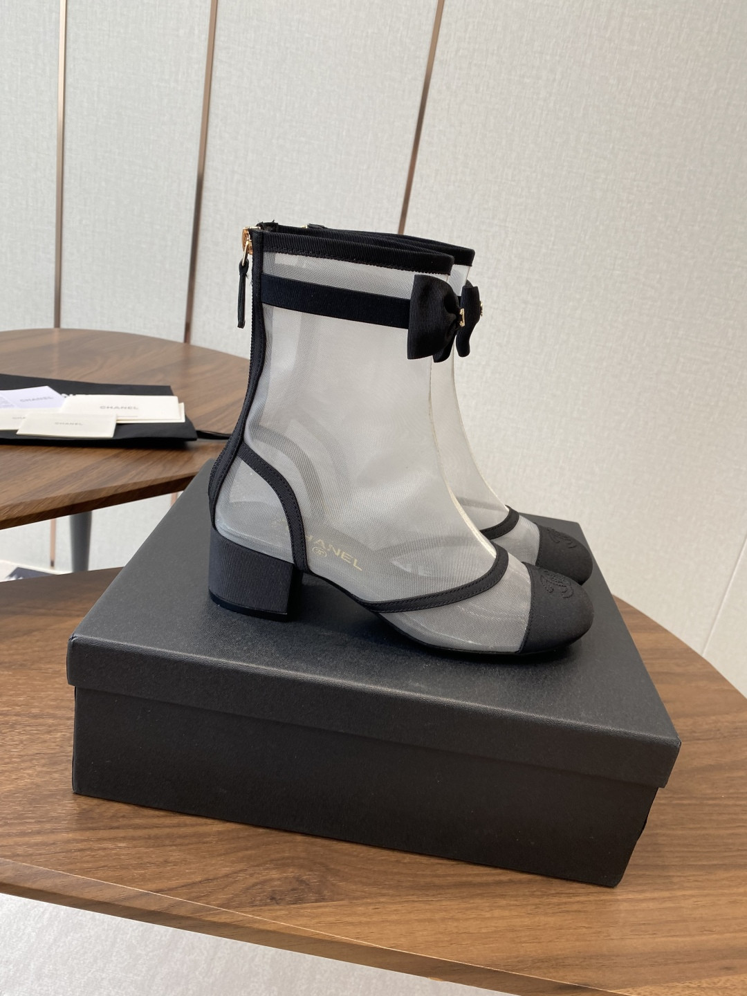 UA Chanel Short Boots 5cm Heel