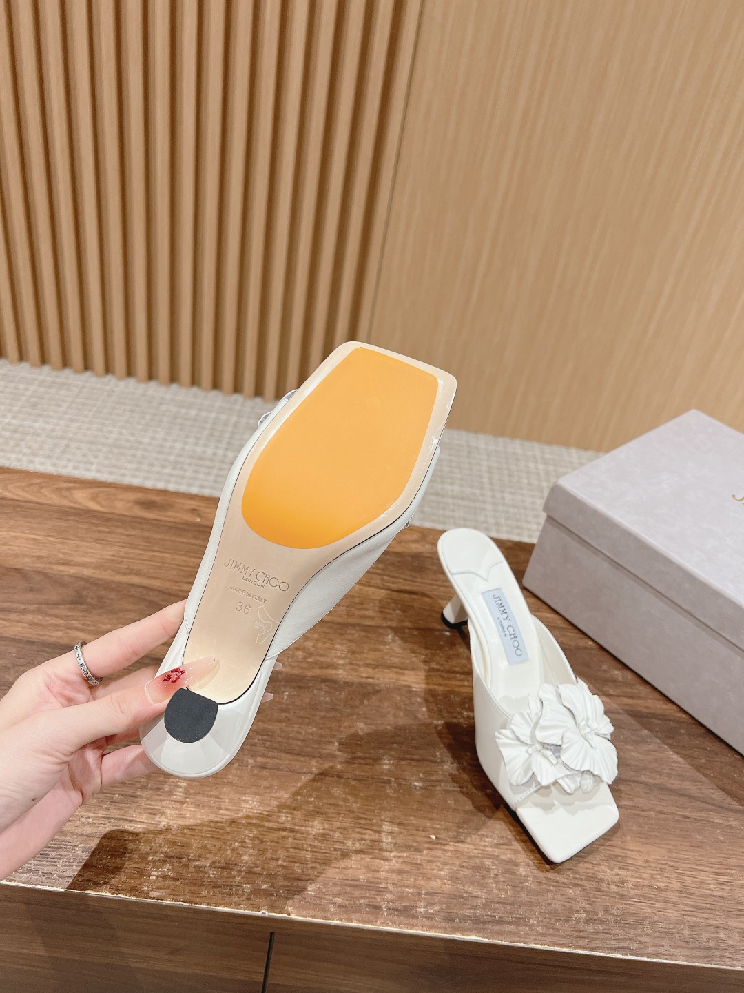 UA Jimmy Choo Slides 6.5cm