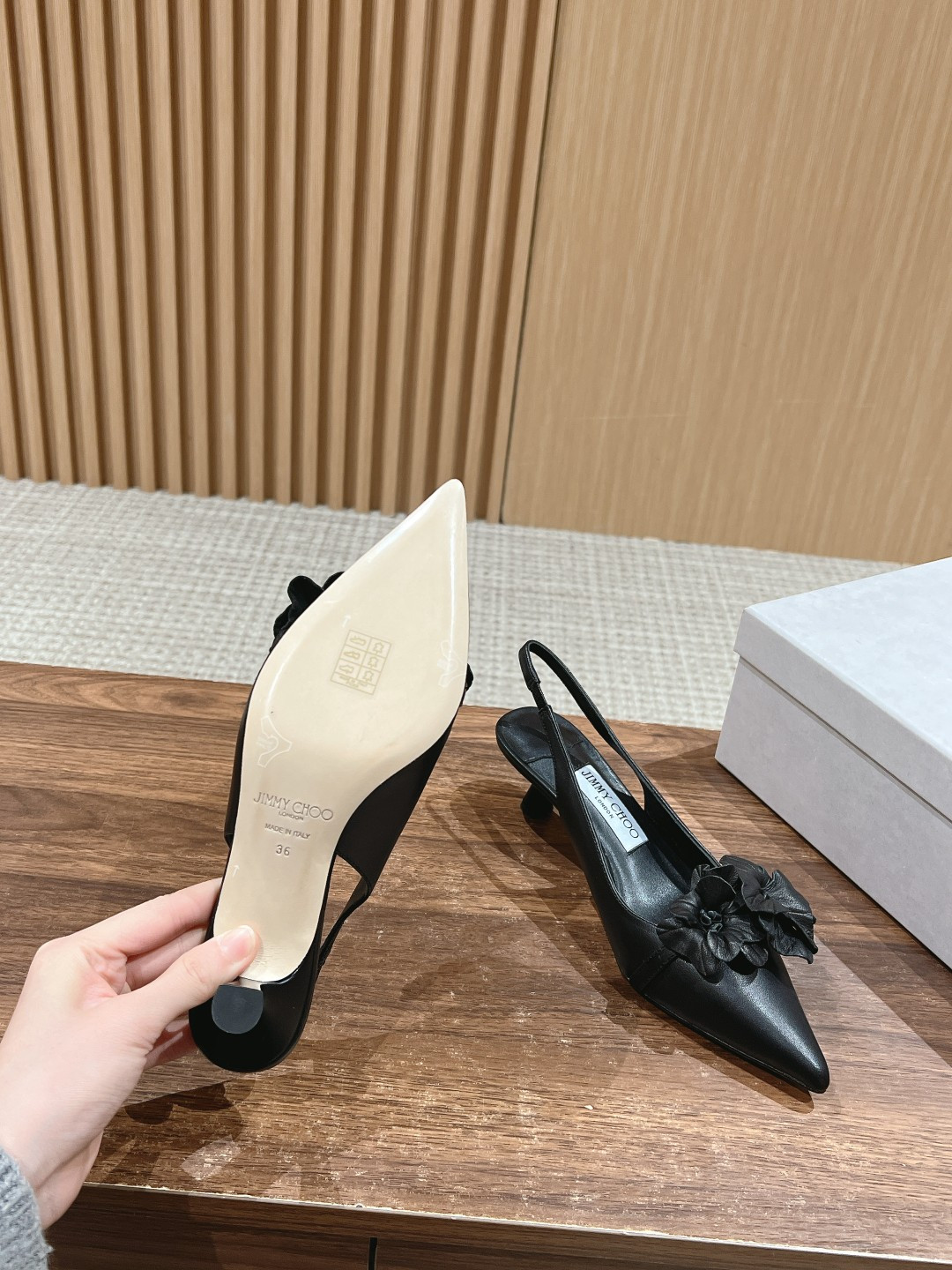 UA Jimmy Choo ROSALIA FLOWERS Slingbacks 4.5cm