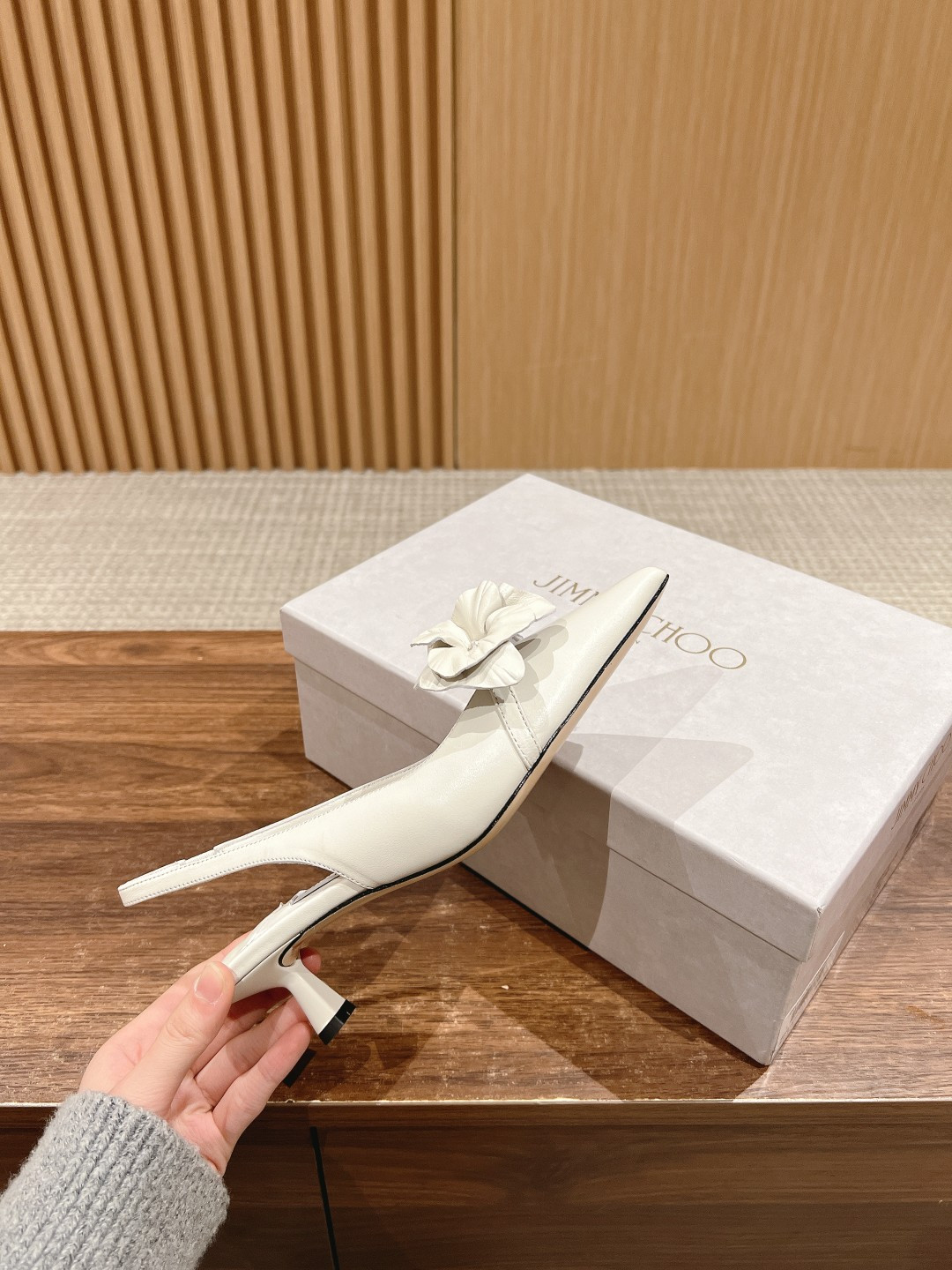 UA Jimmy Choo ROSALIA FLOWERS Slingbacks 4.5cm