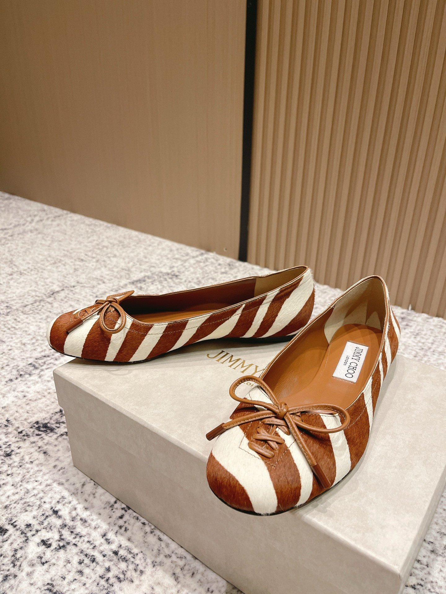 UA Jimmy Choo Scarlett Ballerina Flats