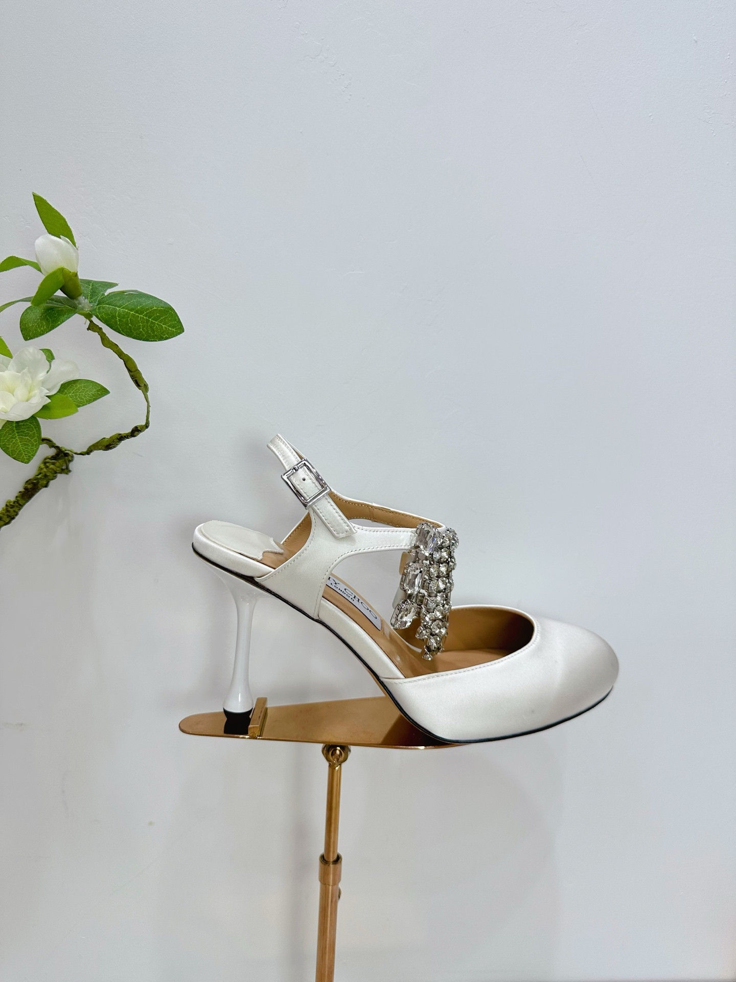 UA Jimmy Choo Verity Glitter Slingbacks 8.5cm