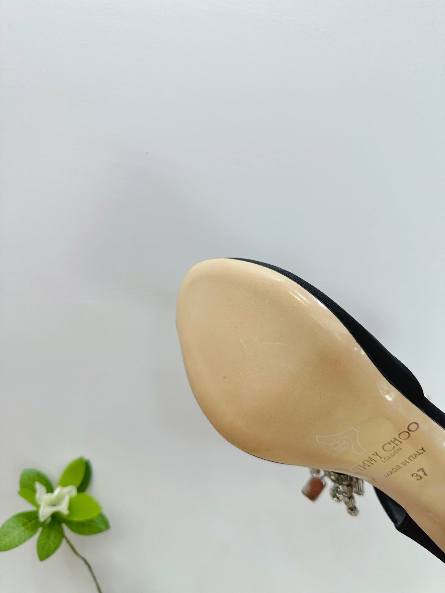 UA Jimmy Choo Verity Glitter Slingbacks 8.5cm