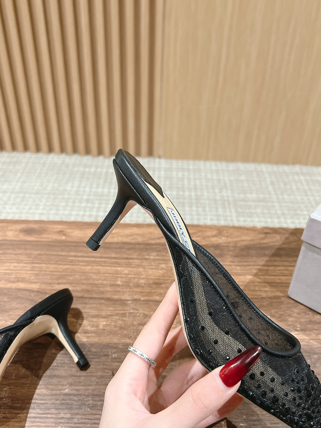 UA Jimmy Choo Vivi Mules 6.5cm