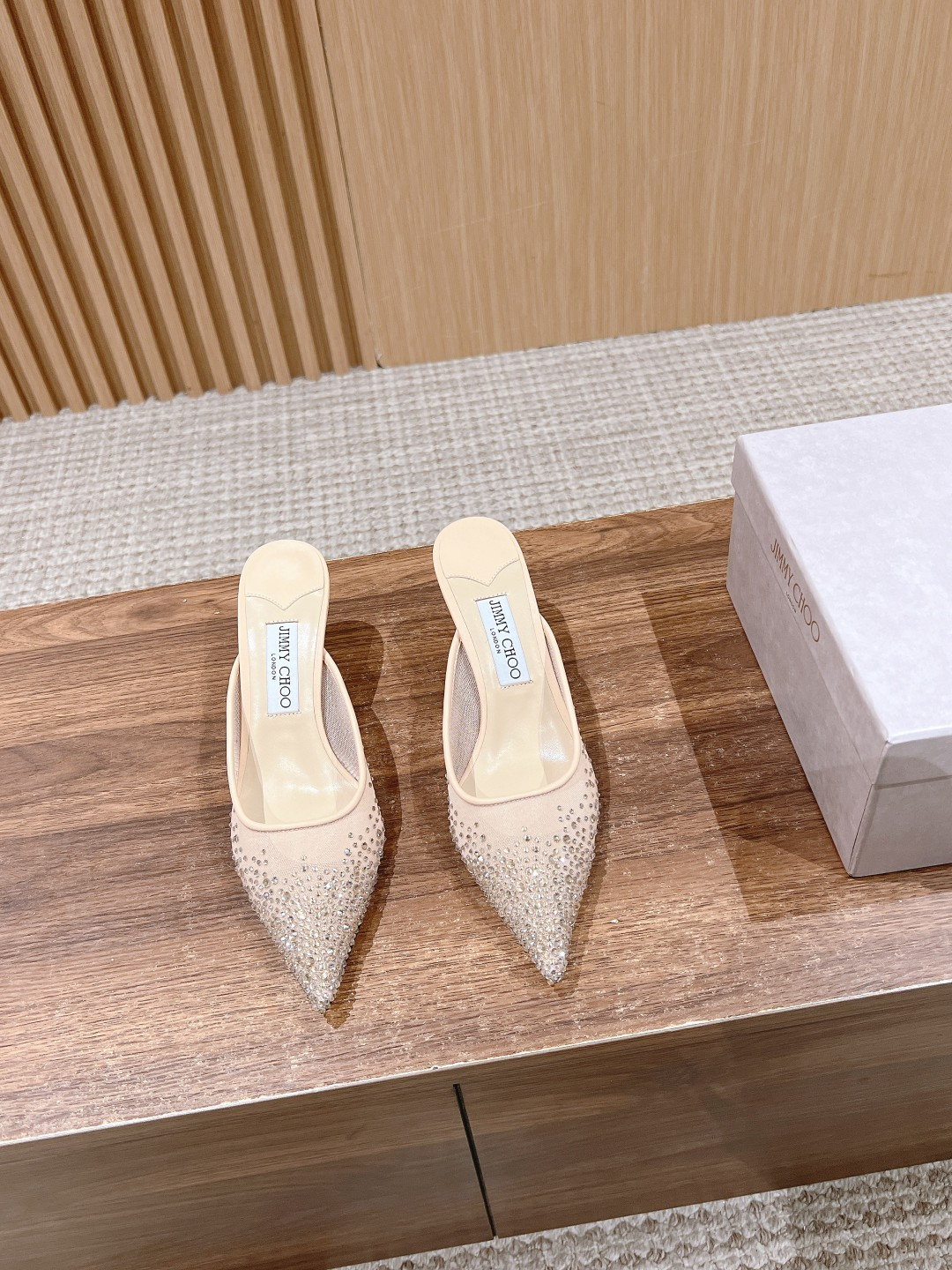 UA Jimmy Choo Vivi Mules 6.5cm