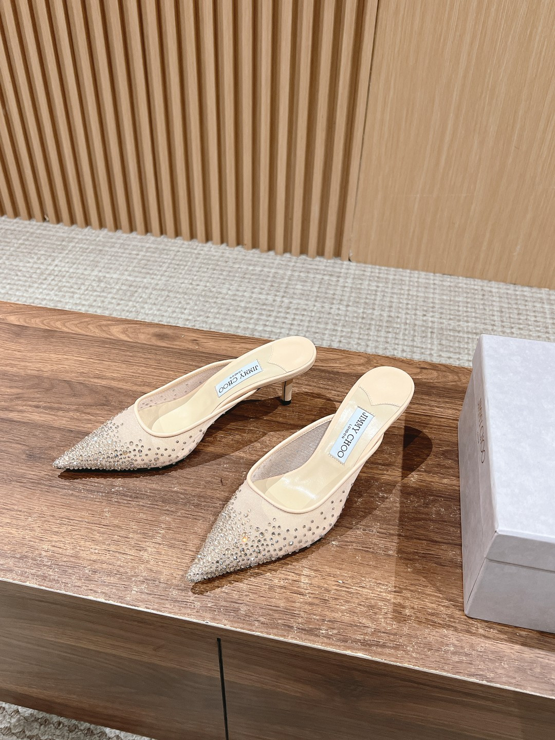 UA Jimmy Choo Vivi Mules 6.5cm