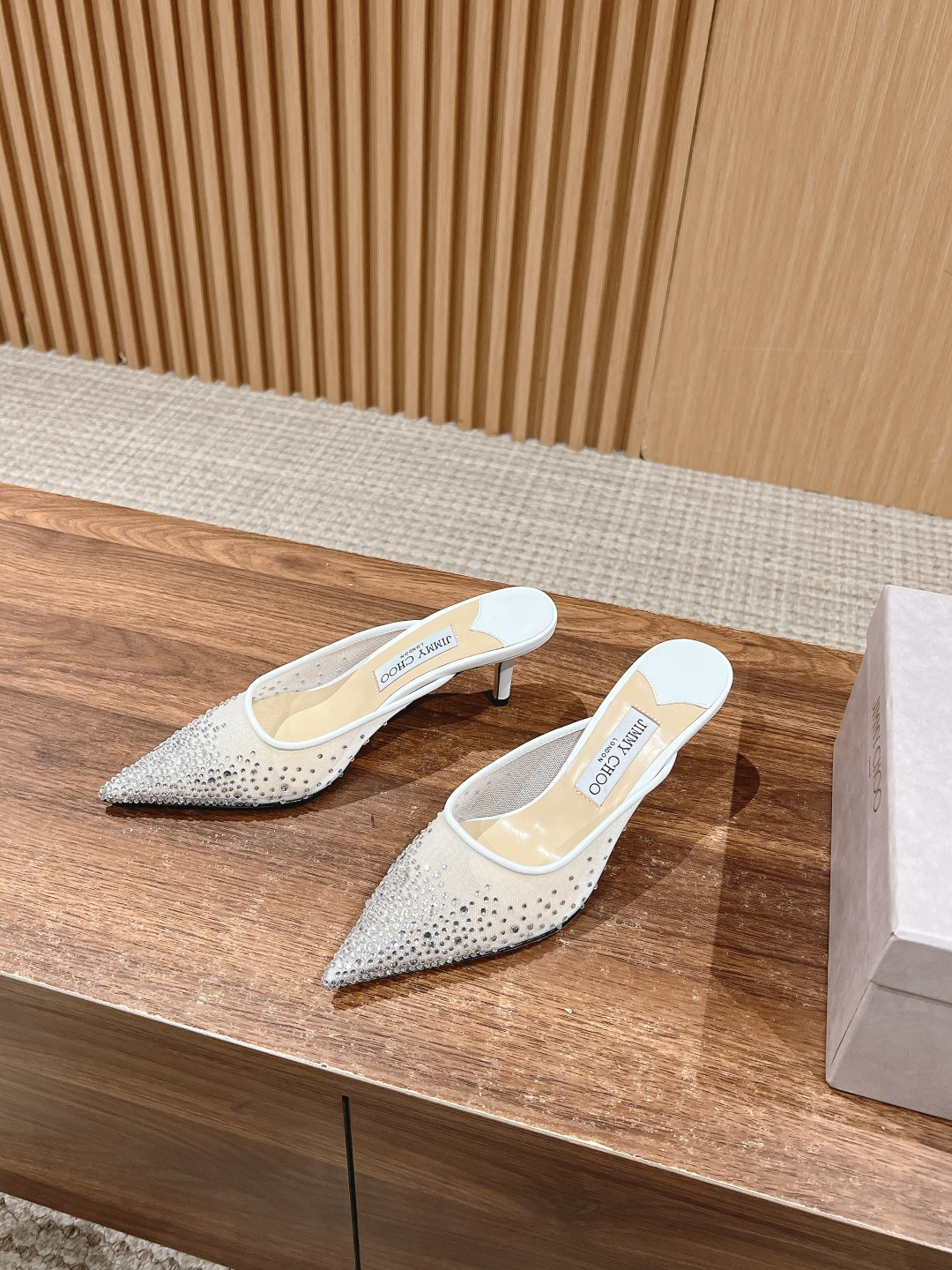 UA Jimmy Choo Vivi Mules 6.5cm