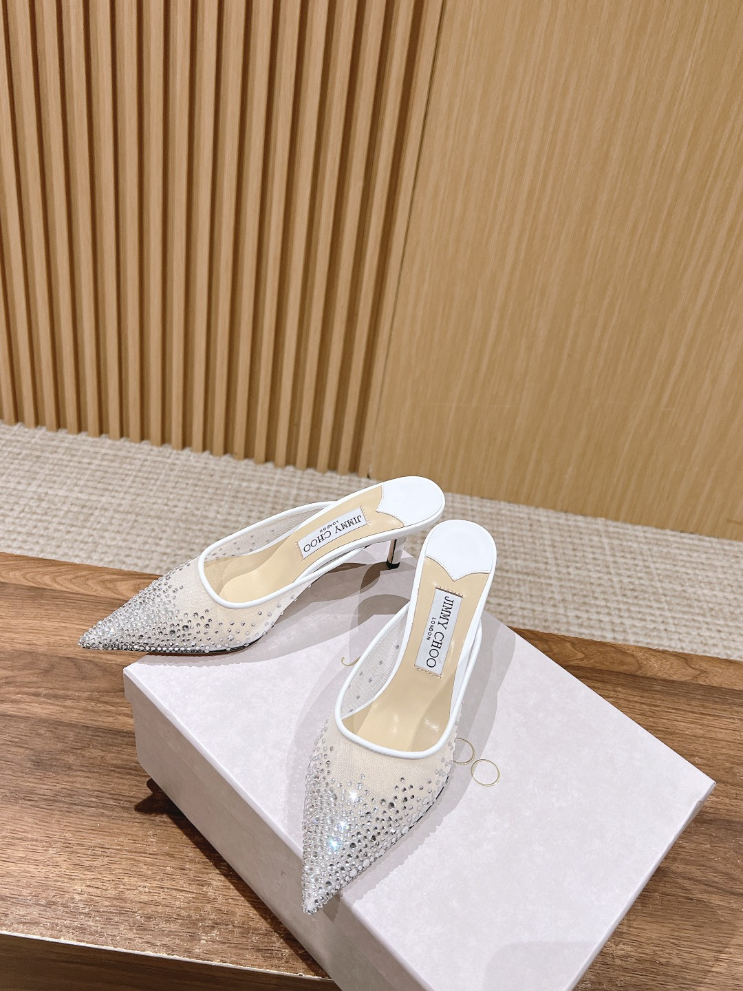 UA Jimmy Choo Vivi Mules 6.5cm