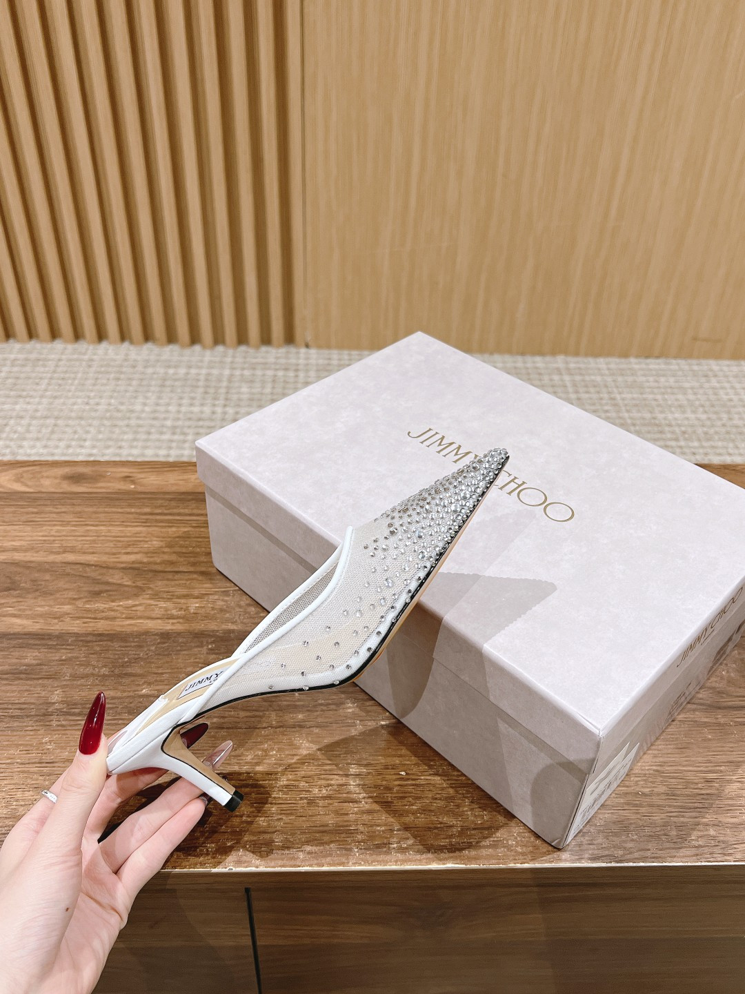 UA Jimmy Choo Vivi Mules 6.5cm