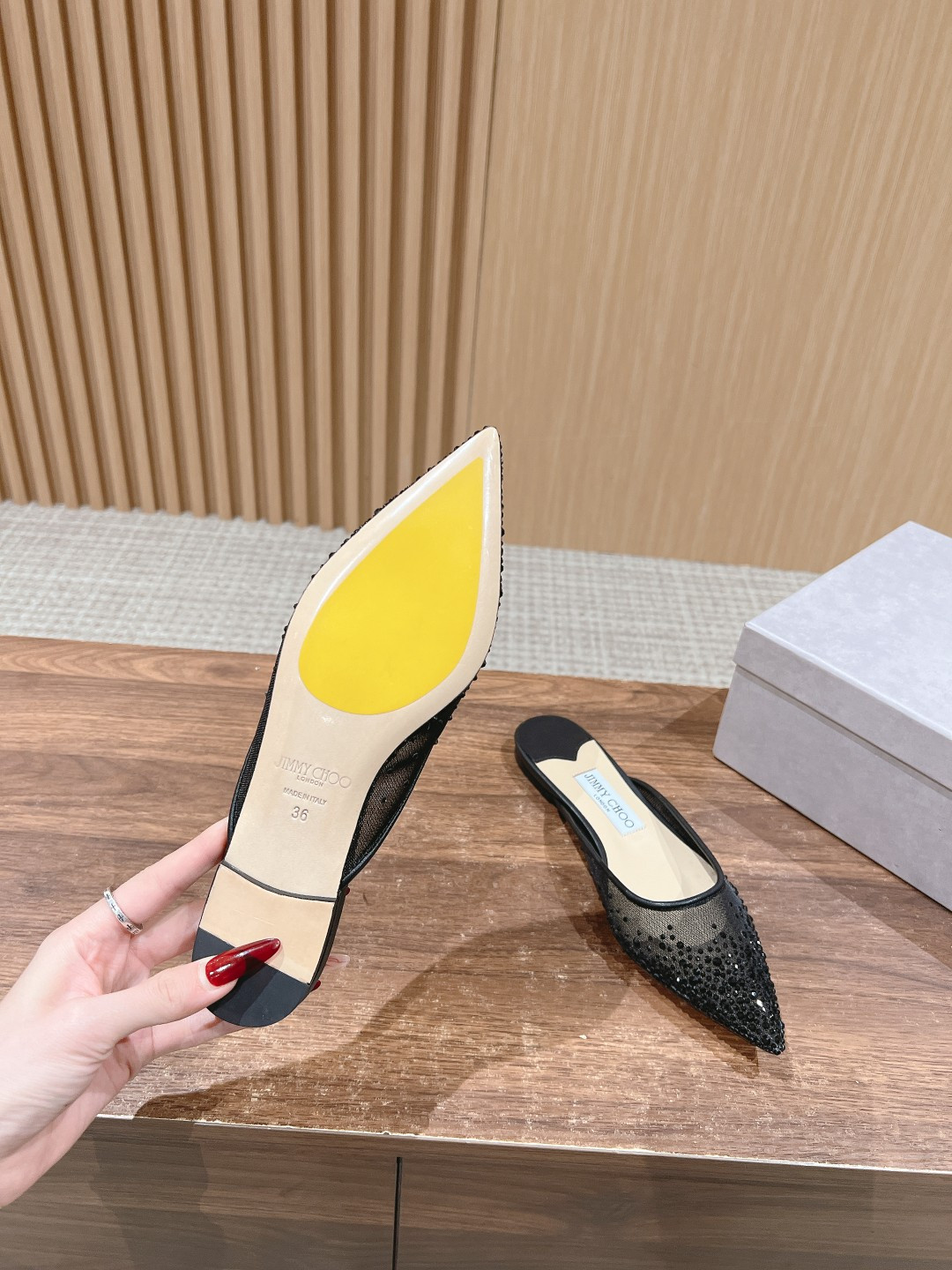 UA Jimmy Choo Vivi Mules