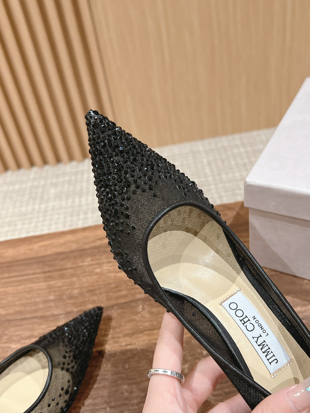UA Jimmy Choo Pointed Pumps 6.5cm