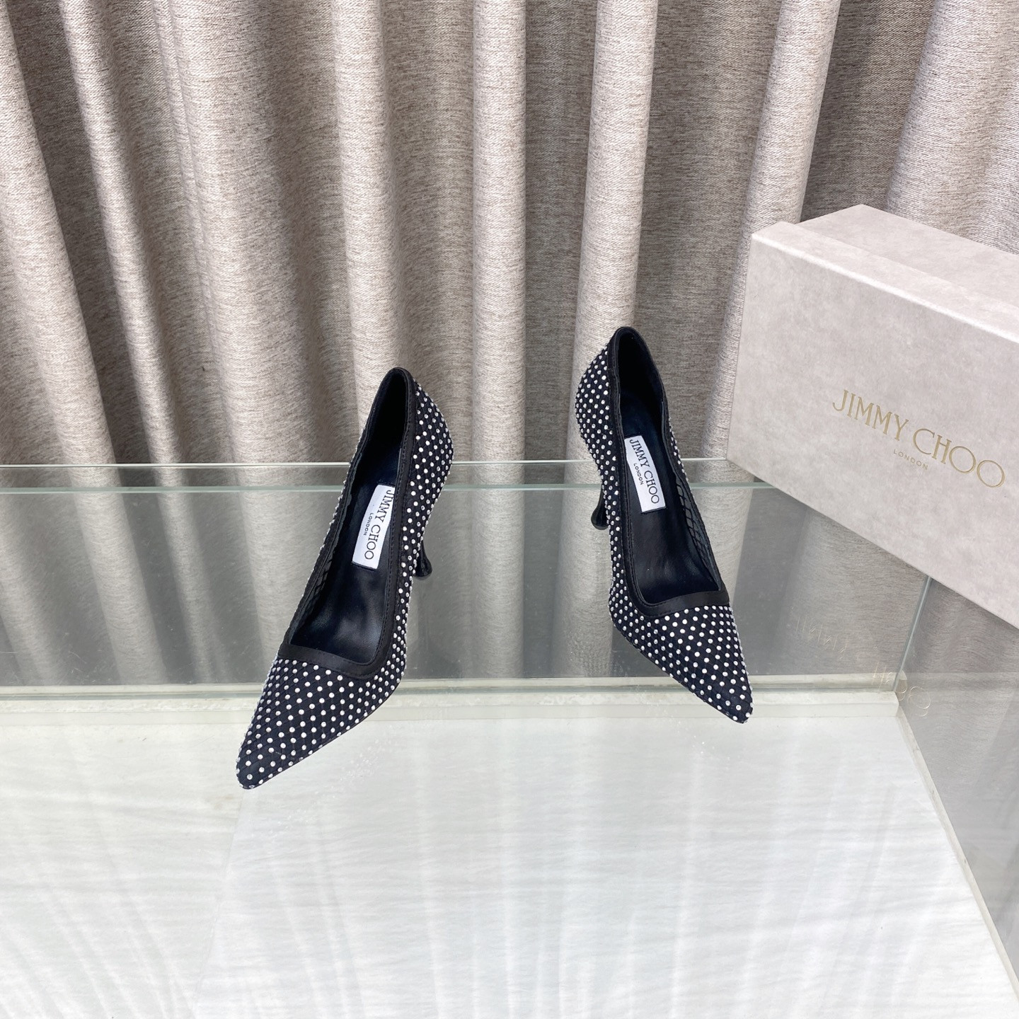 UA Jimmy Choo Ixia Mesh Pumps 8.5cm