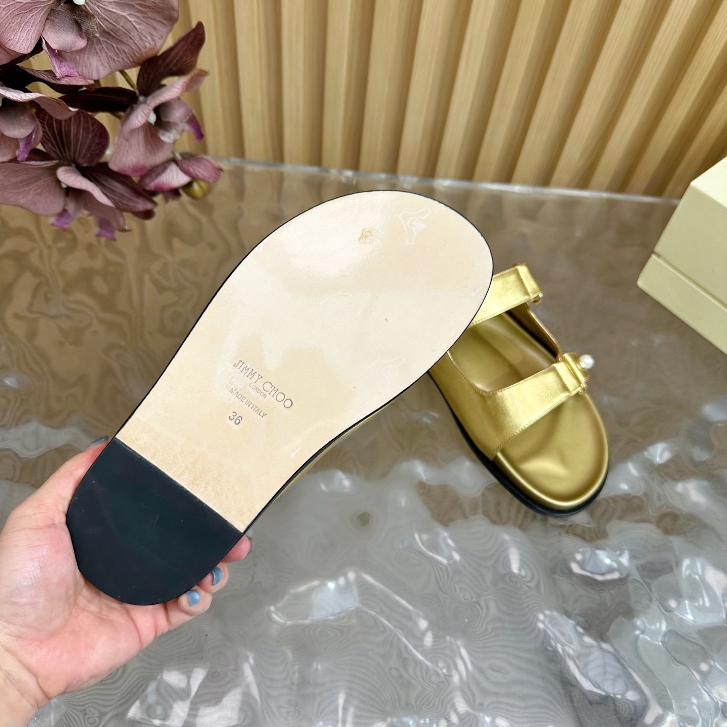 UA Jimmy Choo Slides