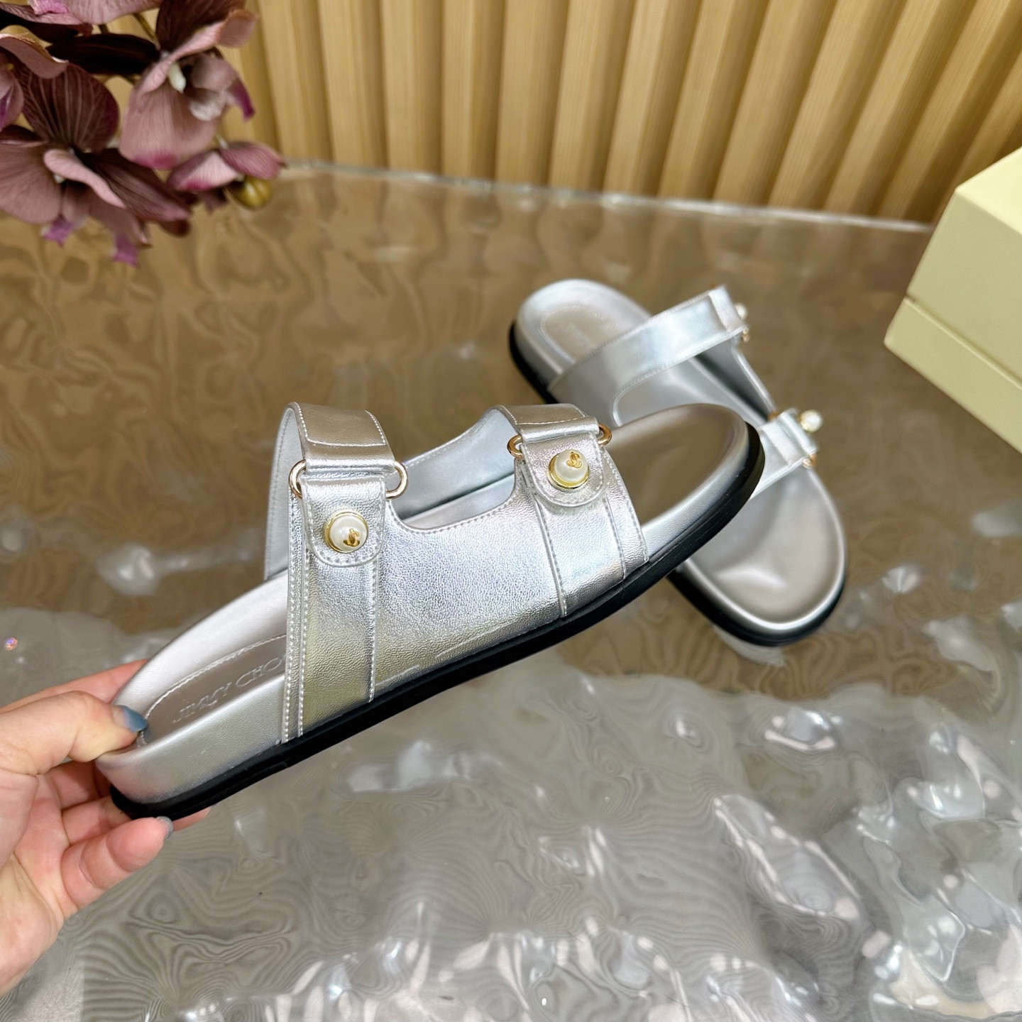 UA Jimmy Choo Slides