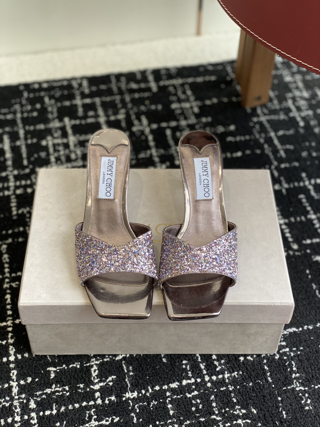 UA Jimmy Choo Slides 4.5cm