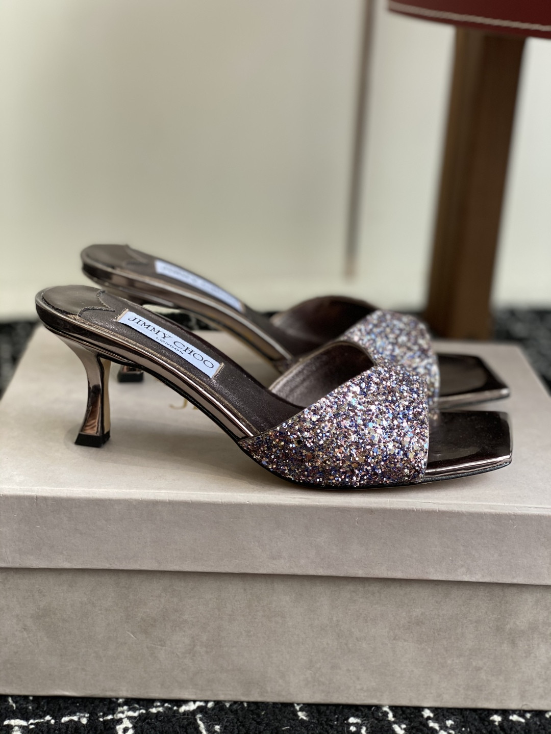 UA Jimmy Choo Slides 4.5cm