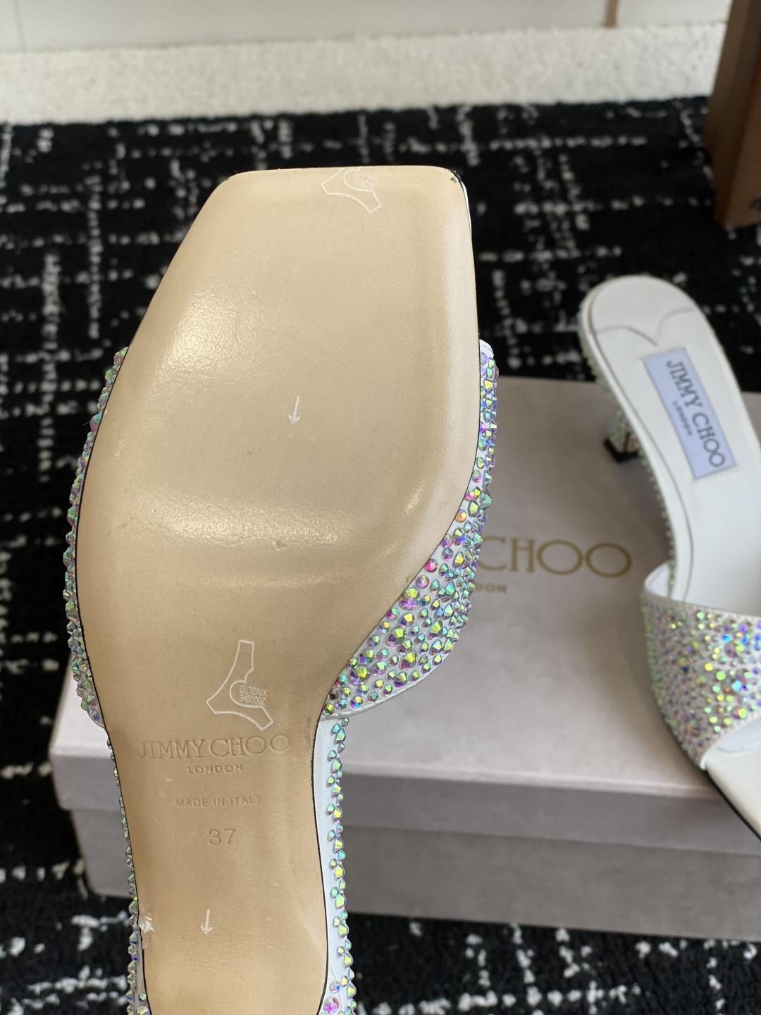 UA Jimmy Choo Slides 4.5cm