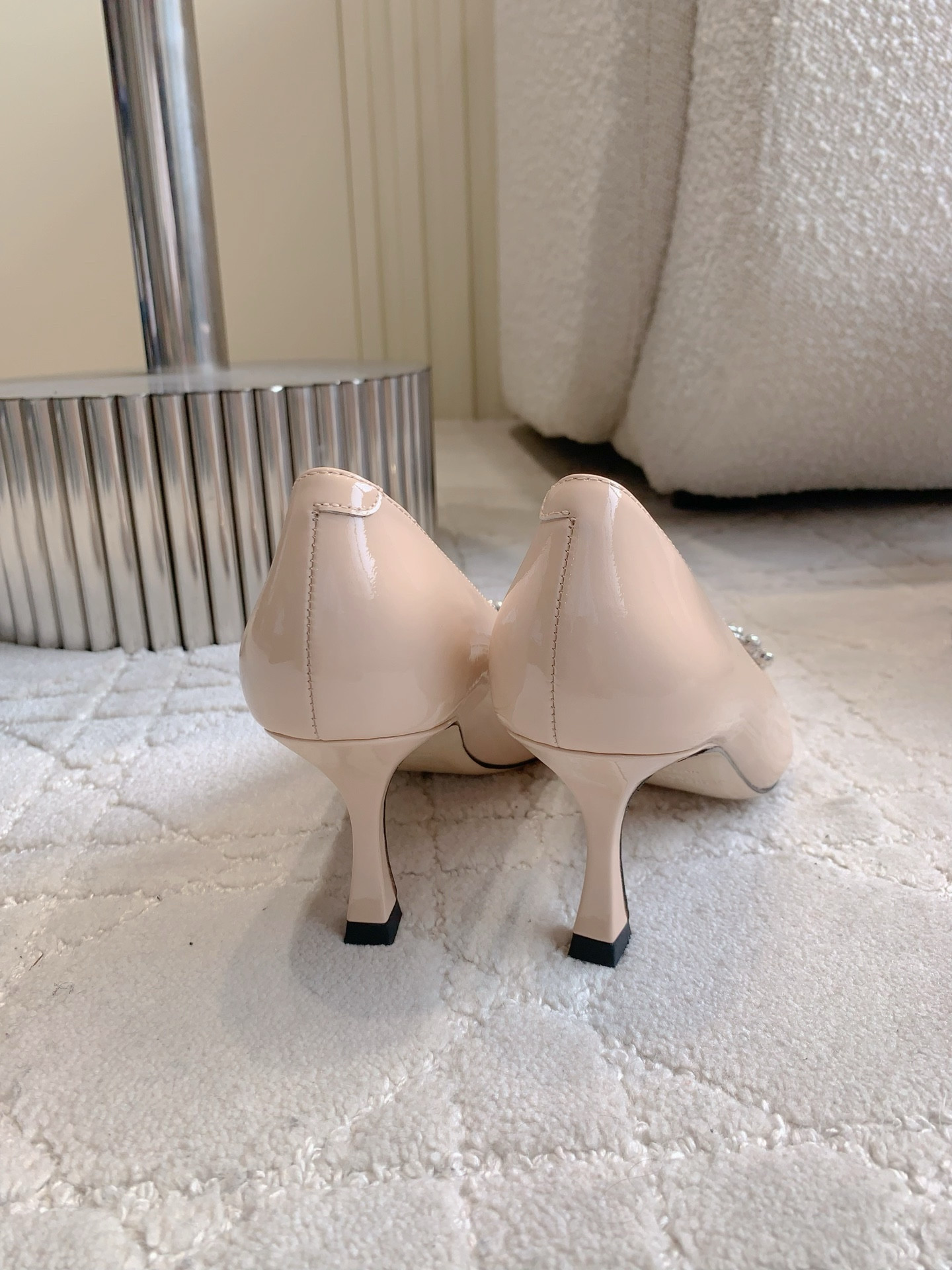 UA Jimmy Choo Belinda Crystal-embellished Pumps 7.5cm