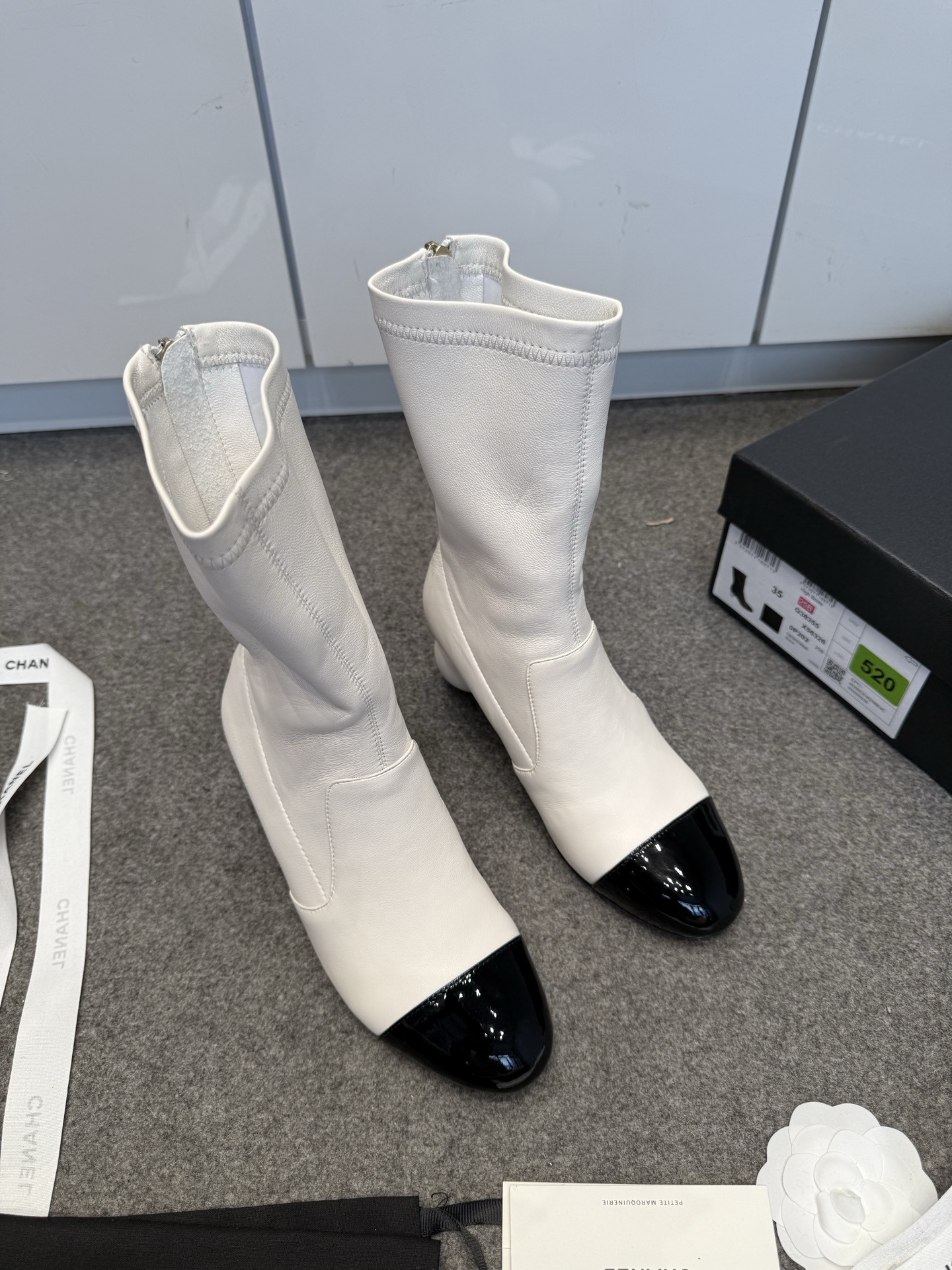 UA Chanel Mid-Calf Boots 6.5cm Heel