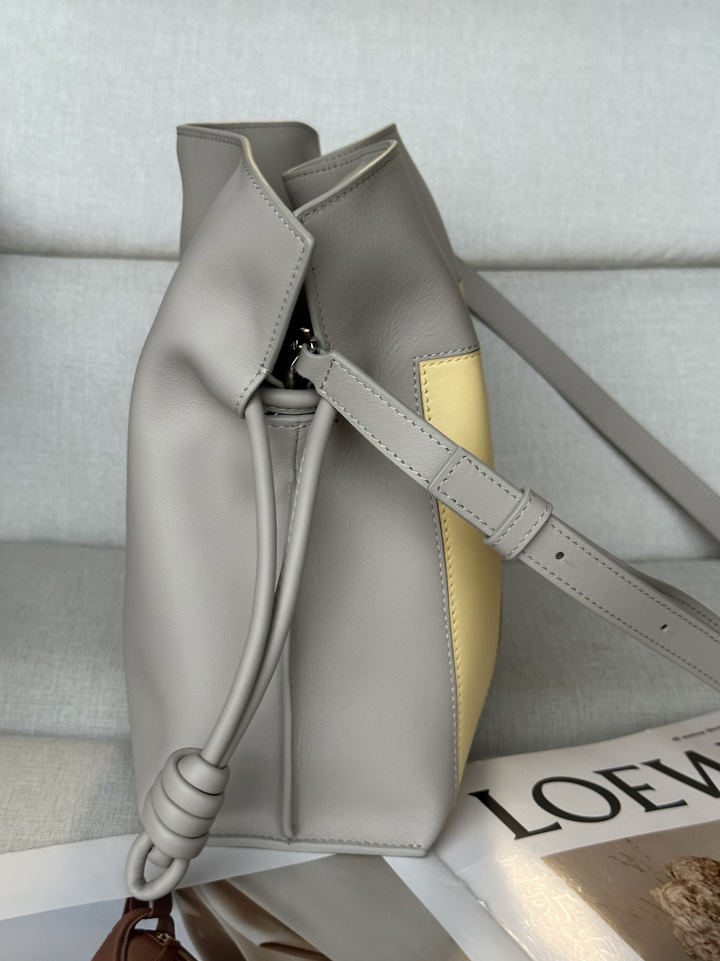 Loewe x Albers Medium Flamenco Clutch in Nappa Calfskin 24.5x30x10.5cm