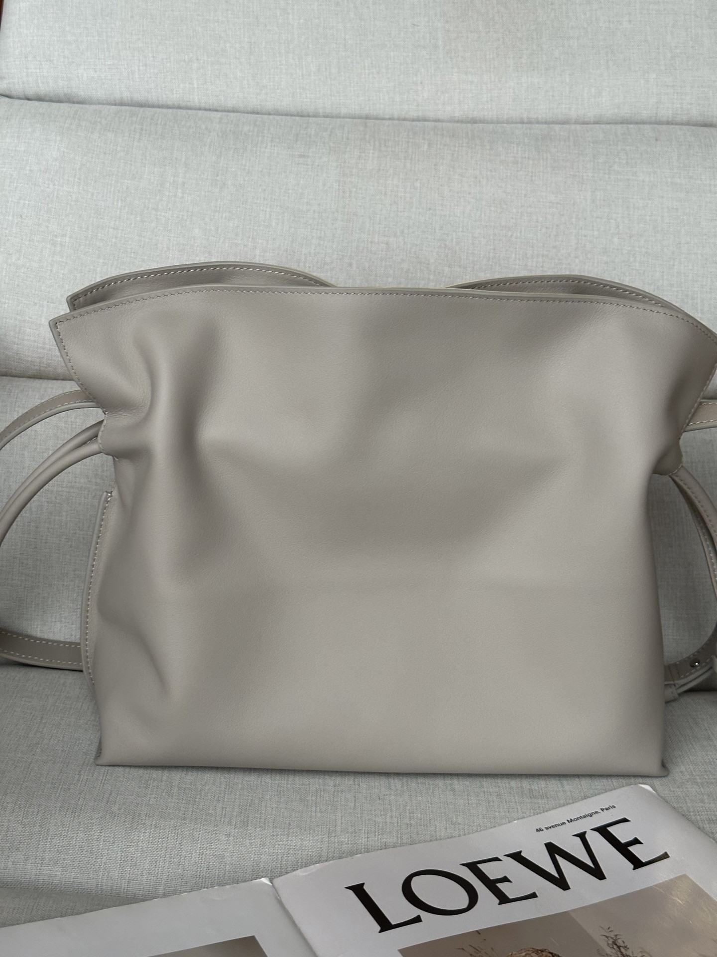 Loewe x Albers Medium Flamenco Clutch in Nappa Calfskin 24.5x30x10.5cm