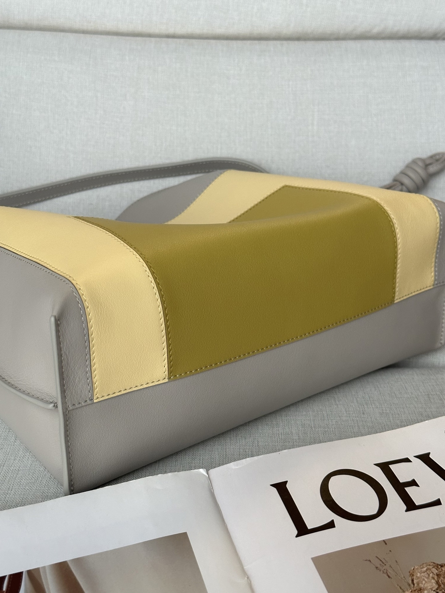 Loewe x Albers Medium Flamenco Clutch in Nappa Calfskin 24.5x30x10.5cm