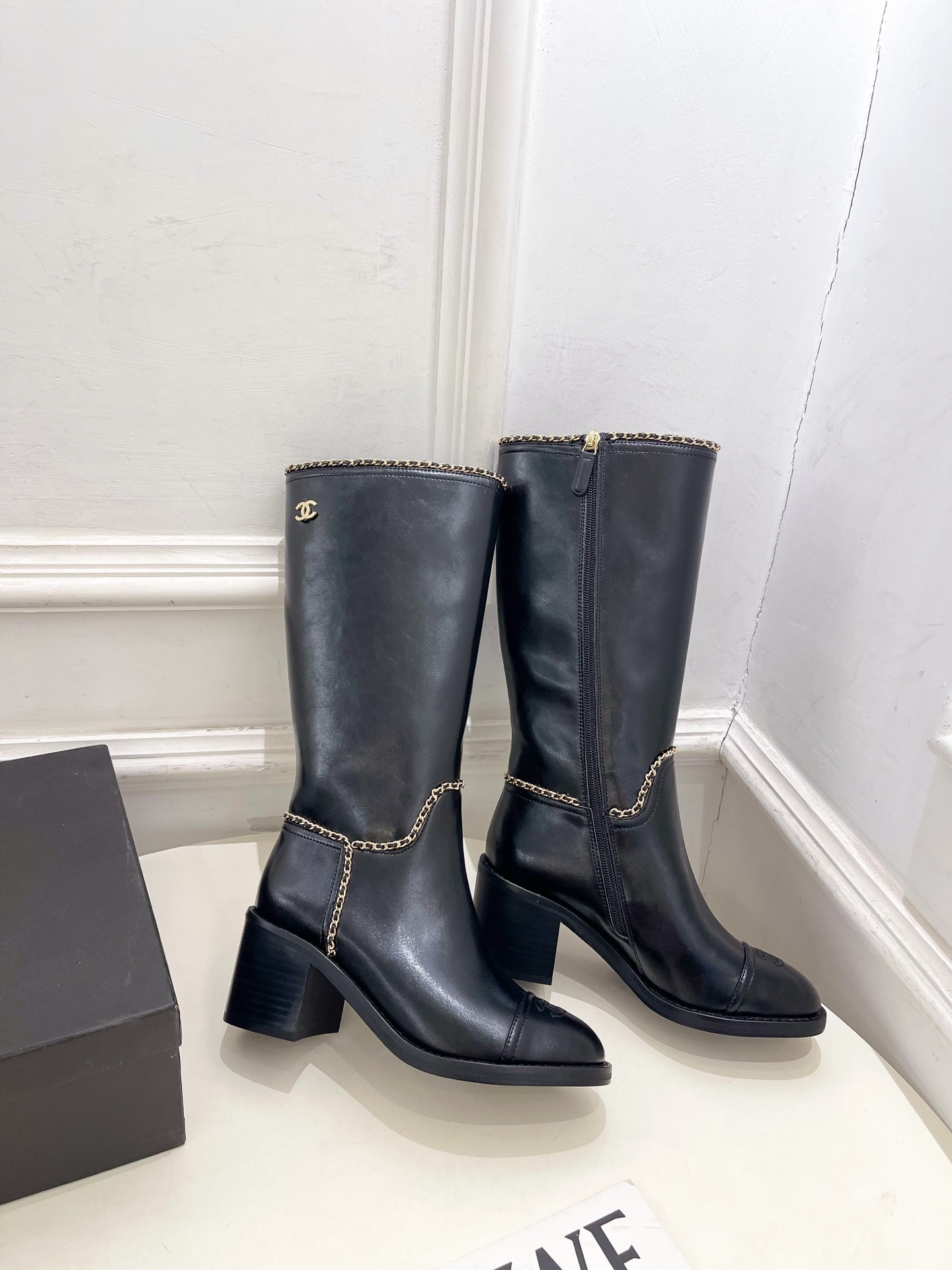 UA Chanel Boots 7cm Heel