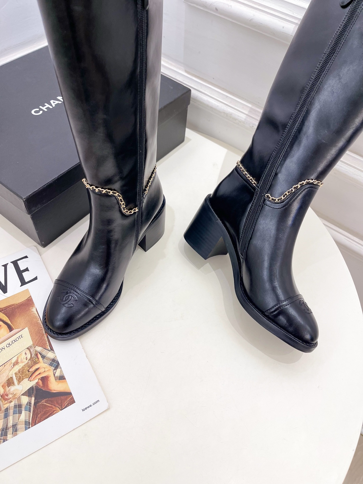 UA Chanel Boots 7cm Heel